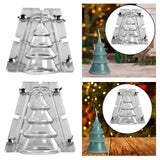 Christmas Tree Candle Mould Statue Home Decor DIY Crafting Soap Making Mould 10.5cmx10cm