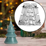 Christmas Tree Candle Mould Statue Home Decor DIY Crafting Soap Making Mould 10.5cmx10cm