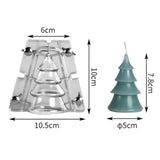 Christmas Tree Candle Mould Statue Home Decor DIY Crafting Soap Making Mould 10.5cmx10cm