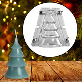 Christmas Tree Candle Mould Statue Home Decor DIY Crafting Soap Making Mould 11.9cmx12.4cm