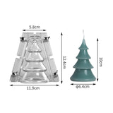 Christmas Tree Candle Mould Statue Home Decor DIY Crafting Soap Making Mould 11.9cmx12.4cm