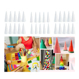 10x Foam Cones for Crafts Decorations for Children Kids Celebration Festival 6.8cmx4cm