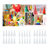 10x Foam Cones for Crafts Decorations for Children Kids Celebration Festival 6.8cmx4cm