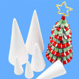 10x Foam Cones for Crafts Decorations for Children Kids Celebration Festival 6.8cmx4cm