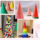 10x Foam Cones for Crafts Decorations for Children Kids Celebration Festival 6.8cmx4cm