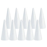 10x Foam Cones for Crafts Decorations for Children Kids Celebration Festival 6.8cmx4cm