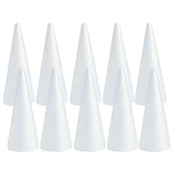 10x Foam Cones for Crafts Decorations for Children Kids Celebration Festival 6.8cmx4cm