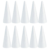 10x Foam Cones for Crafts Decorations for Children Kids Celebration Festival 6.8cmx4cm