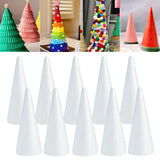 10x Foam Cones for Crafts Decorations for Children Kids Celebration Festival 6.8cmx4cm