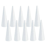 10x Foam Cones for Crafts Decorations for Children Kids Celebration Festival 7cmx2.3cm