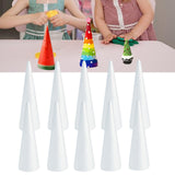 10x Foam Cones for Crafts Decorations for Children Kids Celebration Festival 7cmx2.3cm