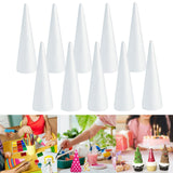 10x Foam Cones for Crafts Decorations for Children Kids Celebration Festival 7cmx2.3cm