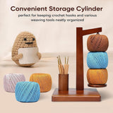 Wooden Yarn Holder 360 Degree Rotating Portable Wool Yarn Spool Turning Tool