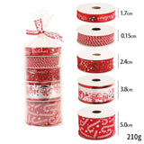 Christmas Ribbons DIY Home Decor for Bow Making Flower Making Valentines Day Red