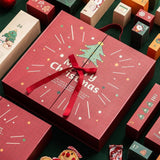 DIY Christmas Advent Calendar Boxes Small for Party Favors Festive Gift Wrap