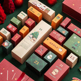 DIY Christmas Advent Calendar Boxes Small for Party Favors Festive Gift Wrap