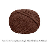 Chunky Yarn Thicken Knit Blanket Yarn for Crocheting Hand Knitting Hats Brown