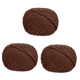 Chunky Yarn Thicken Knit Blanket Yarn for Crocheting Hand Knitting Hats Brown