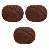 Chunky Yarn Thicken Knit Blanket Yarn for Crocheting Hand Knitting Hats Brown