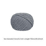 Chunky Yarn Thicken Knit Blanket Yarn for Crocheting Hand Knitting Hats Gray