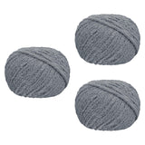 Chunky Yarn Thicken Knit Blanket Yarn for Crocheting Hand Knitting Hats Gray