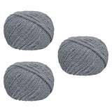 Chunky Yarn Thicken Knit Blanket Yarn for Crocheting Hand Knitting Hats Gray