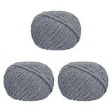 Chunky Yarn Thicken Knit Blanket Yarn for Crocheting Hand Knitting Hats Gray