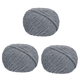 Chunky Yarn Thicken Knit Blanket Yarn for Crocheting Hand Knitting Hats Gray