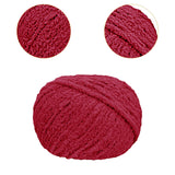 Chunky Yarn Thicken Knit Blanket Yarn for Crocheting Hand Knitting Hats Red