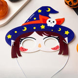 Kids Halloween Mask Crafts Funny Craft Kit for Group Activities Party Favors Girl