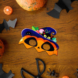 Kids Halloween Mask Crafts Funny Craft Kit for Group Activities Party Favors Pumpkin Elf