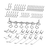 50x Pegboard Hooks Pegboard Accessories Organizer Kit for Supermarket Garden