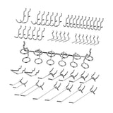 50x Pegboard Hooks Pegboard Accessories Organizer Kit for Supermarket Garden