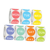 7 Day of The Week Sticker Self Adhesive Food Tag for Kitchen Home Restaurant