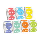 7 Day of The Week Sticker Self Adhesive Food Tag for Kitchen Home Restaurant