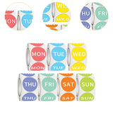 7 Day of The Week Sticker Self Adhesive Food Tag for Kitchen Home Restaurant