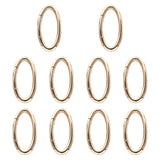 10x Oval Spring Snap Hooks Key Chains Buckle for Purse Making Hiking Handbag Gold