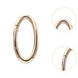 10x Oval Spring Snap Hooks Key Chains Buckle for Purse Making Hiking Handbag Gold