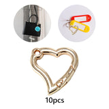 10 Pieces Spring Snap Hooks Metal Key Chain Hooks for Bags Lanyard Backpacks Light Gold