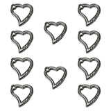 10 Pieces Spring Snap Hooks Metal Key Chain Hooks for Bags Lanyard Backpacks Gray Black