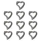 10 Pieces Spring Snap Hooks Metal Key Chain Hooks for Bags Lanyard Backpacks Gray Black