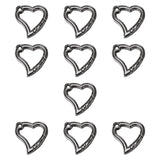 10 Pieces Spring Snap Hooks Metal Key Chain Hooks for Bags Lanyard Backpacks Gray Black