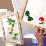 Maxbell Paper Making Screen Set Child Mesh Frame Spoon Stirrer Crafting DIY Handmade