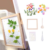 Maxbell Paper Making Screen Set Child Mesh Frame Spoon Stirrer Crafting DIY Handmade