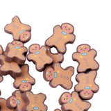 Christmas Gingerbread Men Ornaments Soft Clay Art for Necklaces Bracelets 500 g