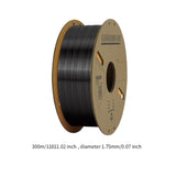 1.75mm Pla 3D Printers Filament Universal Accessories Neatly Wound Clog Free Black