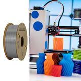 1.75mm Pla 3D Printers Filament Universal Accessories Neatly Wound Clog Free Gray