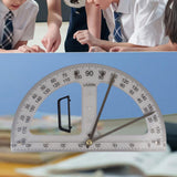 Maxbell Math Geometry Ruler Protractor Big Size for Engineering Drawings Black Board