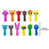 Maxbell 12 Pieces Sprunki Figures Gifts for Girls Boys Colorful Rhythm Box Figurines