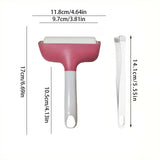 Maxbell Brayer Roller Gluing Application Brayer Tool Tape Roller Tool Art Craft Tool Rose red